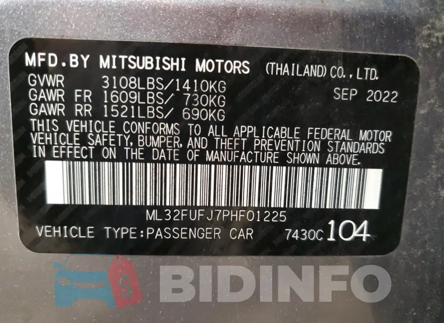 ML32FUFJ7PHF01225 Photo# 12