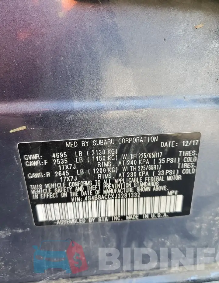 4S4BSACCXJ3281332 Photo# 13