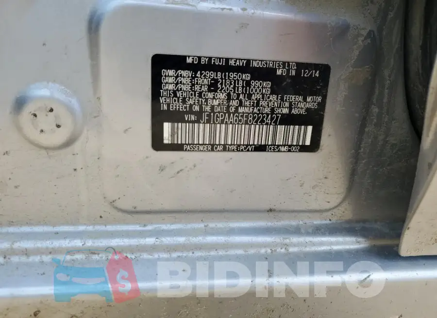JF1GPAA65F8223427 Photo# 12