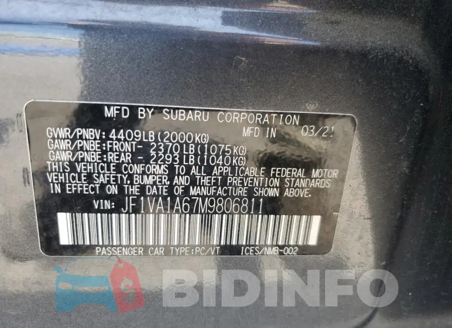 JF1VA1A67M9806811 Photo# 12