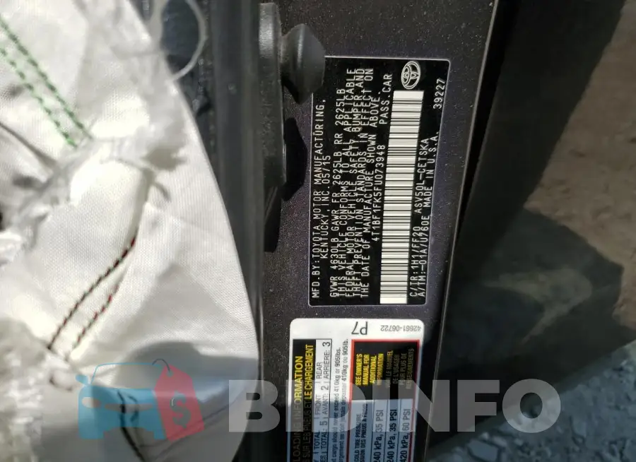 4T1BF1FK5FU073948 Photo# 13
