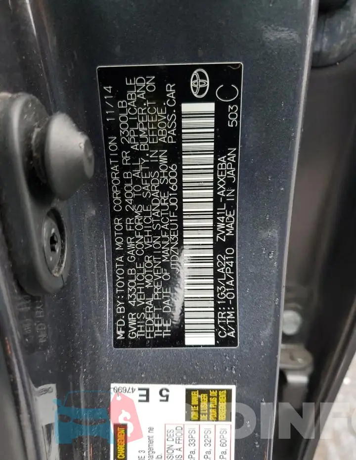 JTDZN3EU1FJ016006 Photo# 12