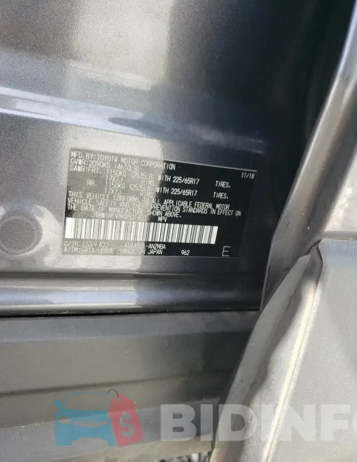 JTMW1RFV8KD501423 Photo# 13