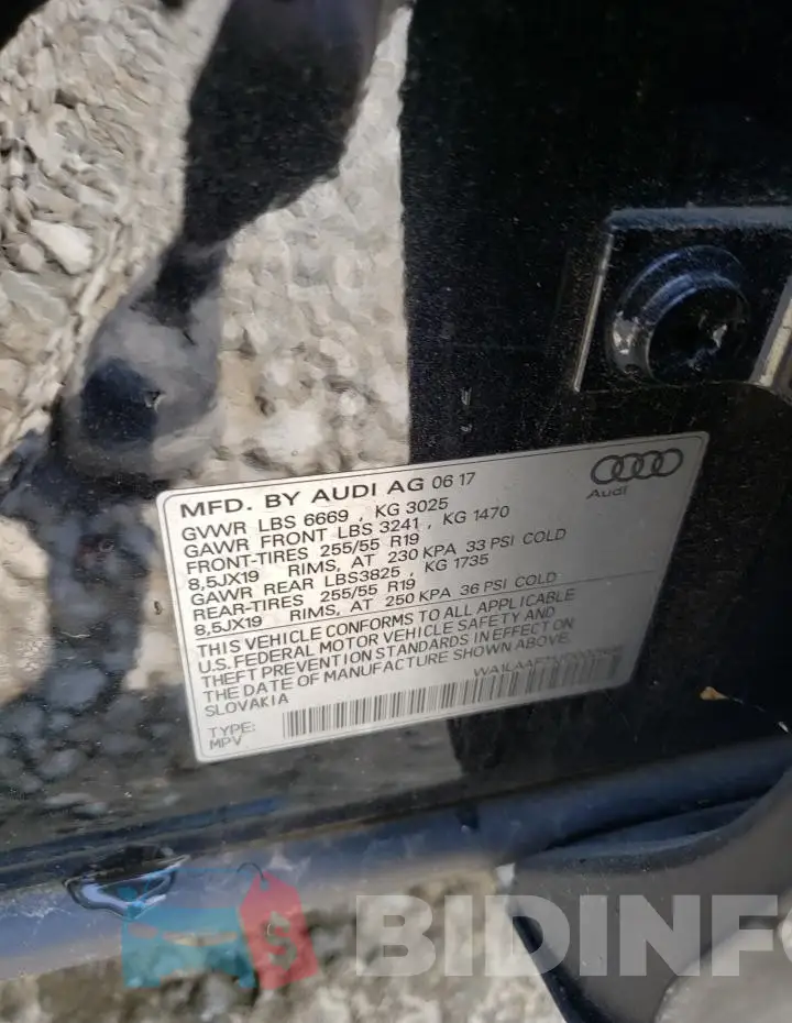 WA1LAAF71JD002896 Photo# 13