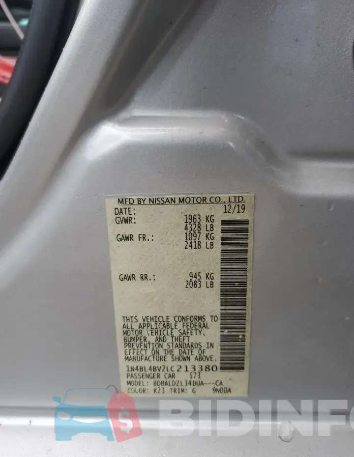 1N4BL4BV2LC213380 Photo# 12