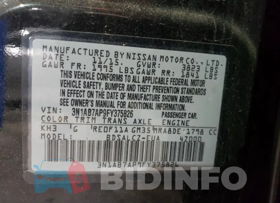3N1AB7AP9FY375826 Photo# 12