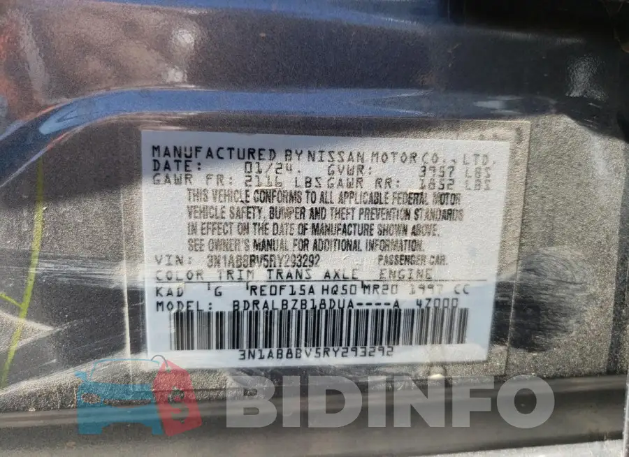 3N1AB8BV5RY293292 Photo# 12