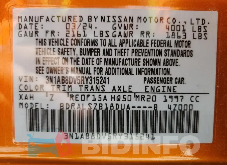 3N1AB8DV5RY315241 Photo# 12