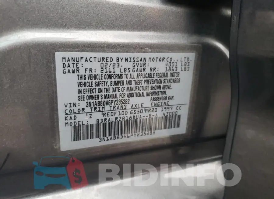3N1AB8DV6PY235282 Photo# 12
