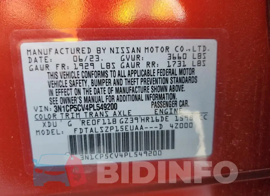 3N1CP5CV4PL549200 Photo# 13