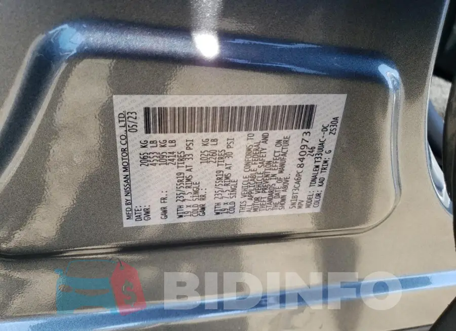 5N1BT3CA6PC840973 Photo# 12