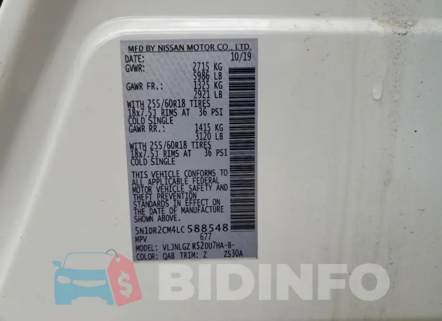 5N1DR2CM4LC588548 Photo# 14