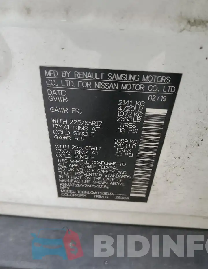 KNMAT2MV2KP540182 Photo# 12