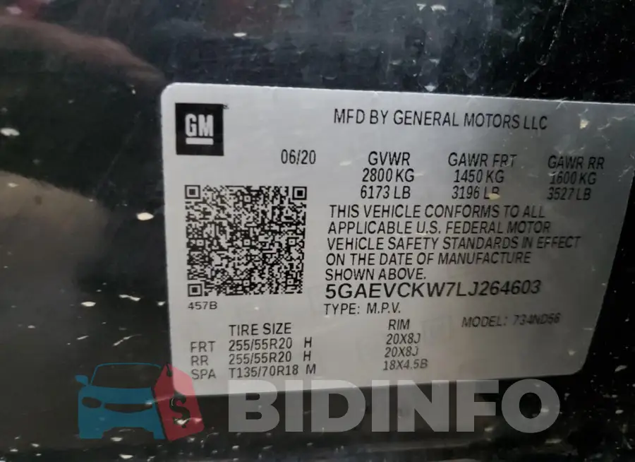 5GAEVCKW7LJ264603 Photo# 13