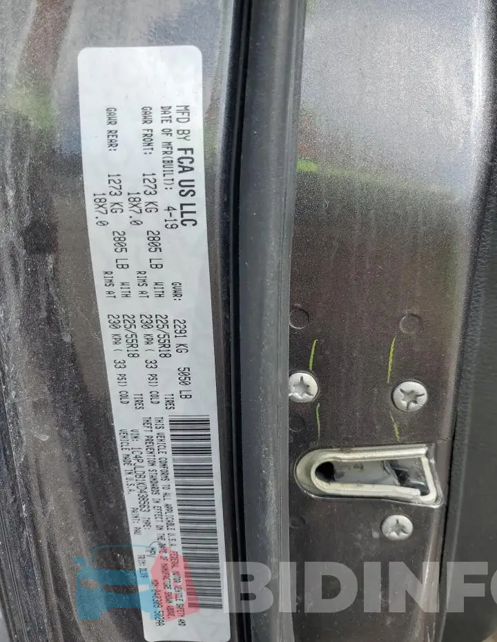 1C4PJLDB1KD438563 Photo# 12