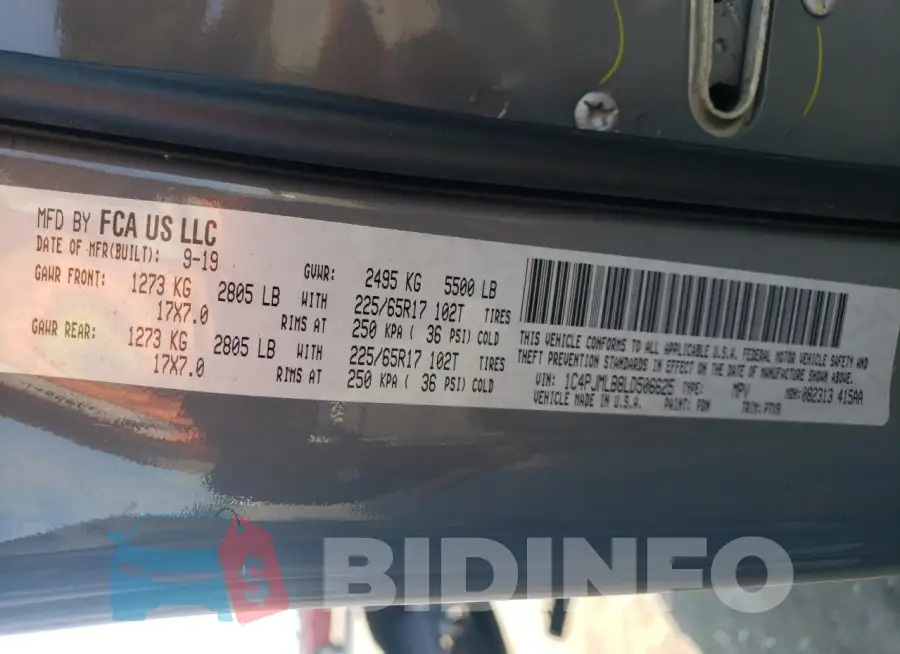 1C4PJMLB8LD506625 Photo# 13