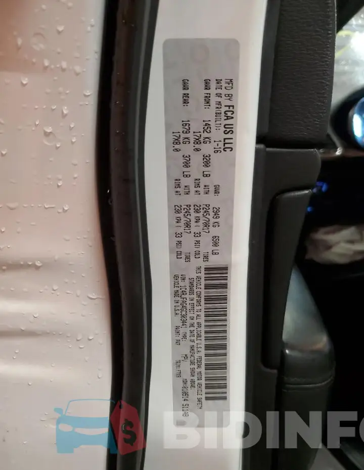 1C4RJFAG4GC303441 Photo# 13