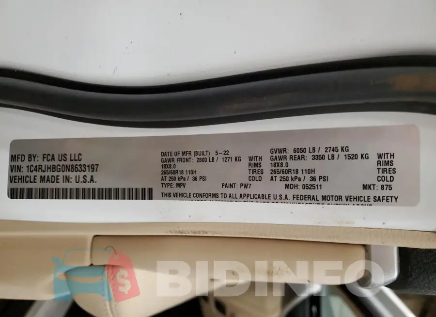1C4RJHBG0N8633197 Photo# 12