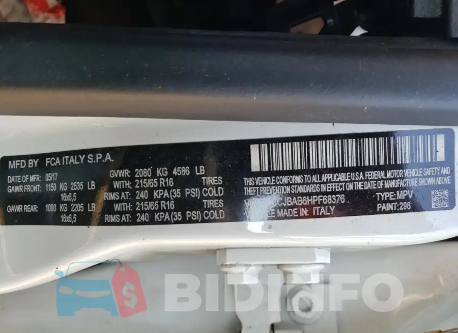 ZACCJBAB6HPF68376 Photo# 13