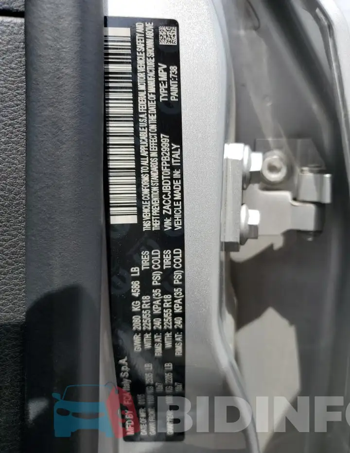 ZACCJBDT0FPB29997 Photo# 13