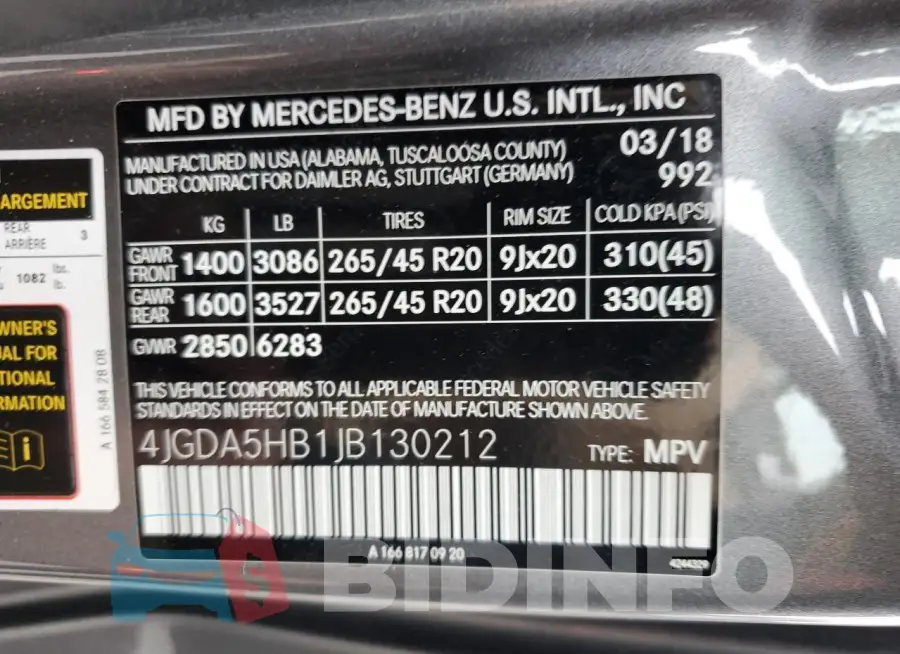 4JGDA5HB1JB130212 Photo# 13