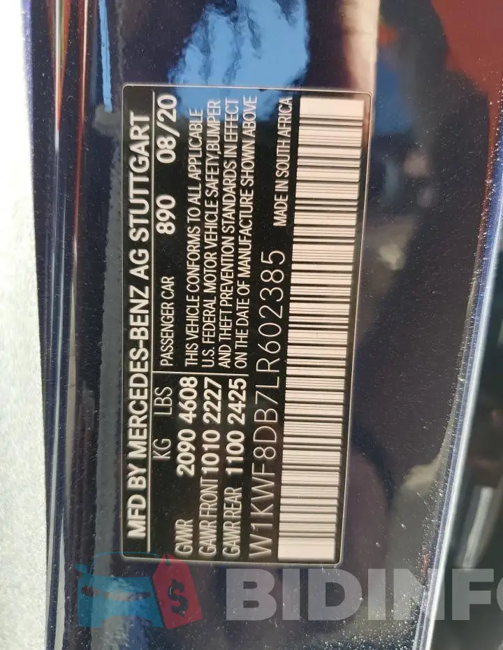 W1KWF8DB7LR602385 Photo# 12