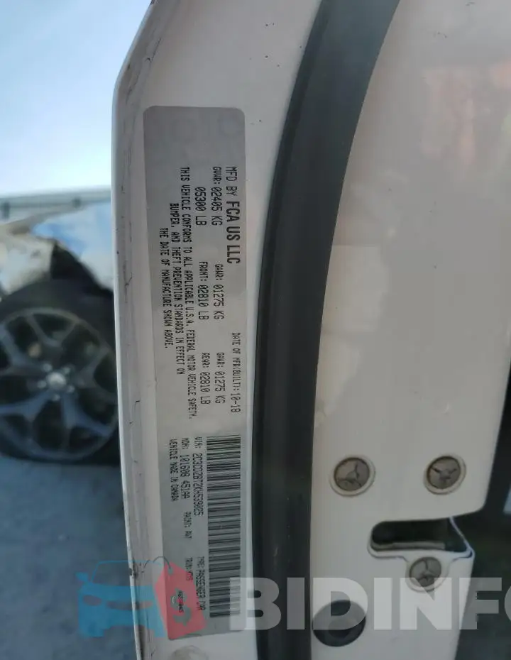 2C3CDZBT2KH539025 Photo# 13
