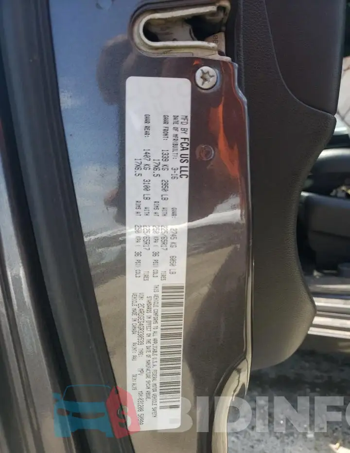 2C4RDGEG4GR330539 Photo# 13