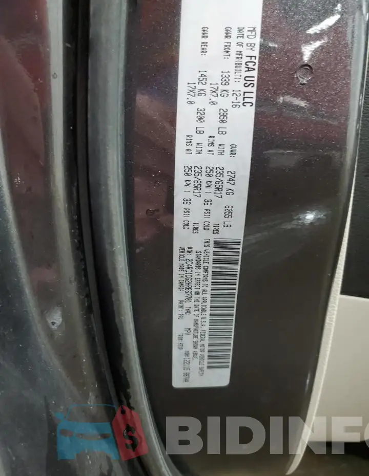 2C4RC1DG2HR667701 Photo# 13