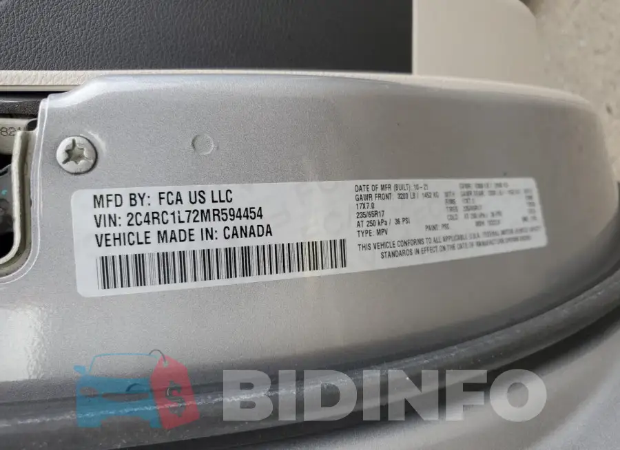 2C4RC1L72MR594454 Photo# 13
