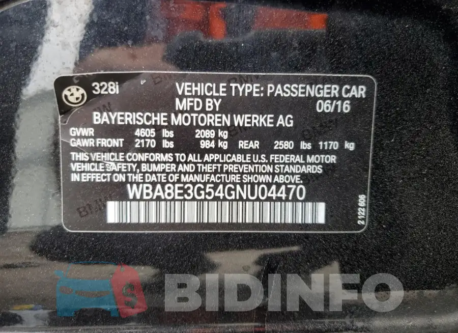 WBA8E3G54GNU04470 Photo# 12