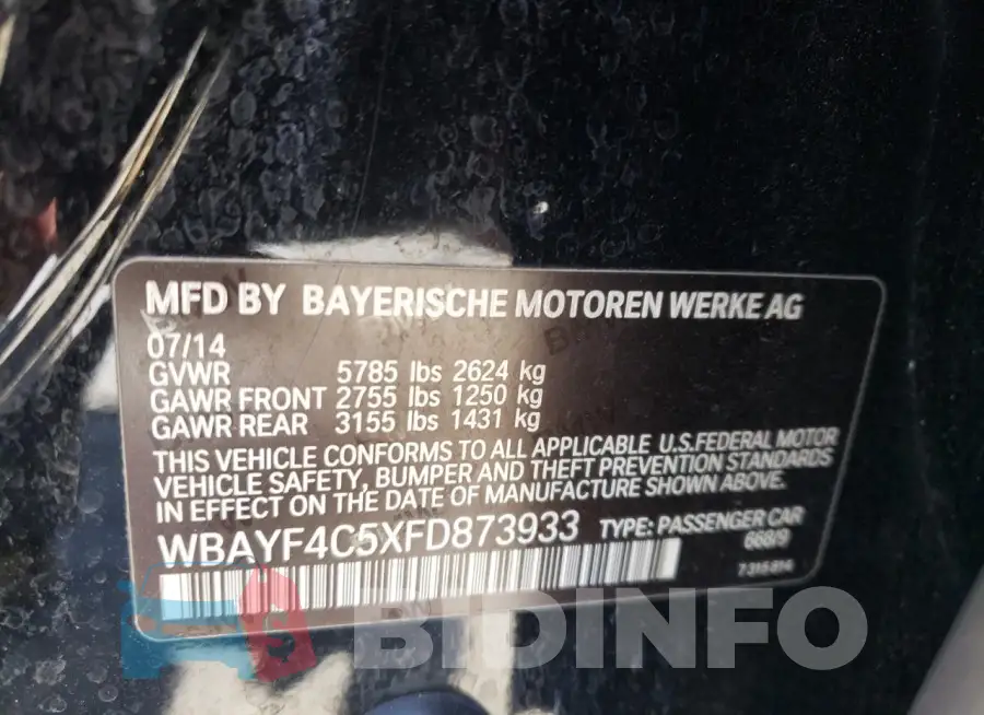 WBAYF4C5XFD873933 Photo# 12