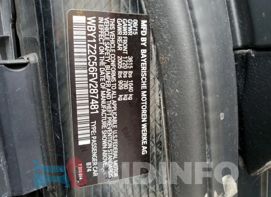 WBY1Z2C56FV287481 Photo# 12