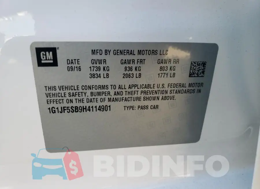 1G1JF5SB9H4114901 Photo# 13