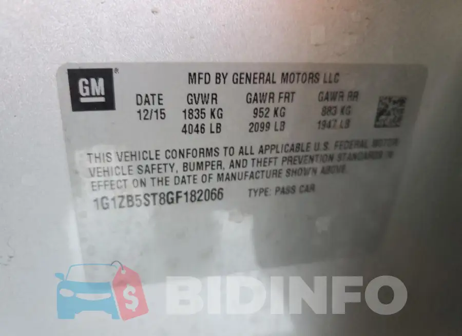 1G1ZB5ST8GF182066 Photo# 12