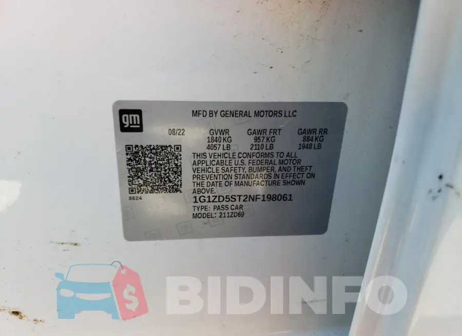 1G1ZD5ST2NF198061 Photo# 12