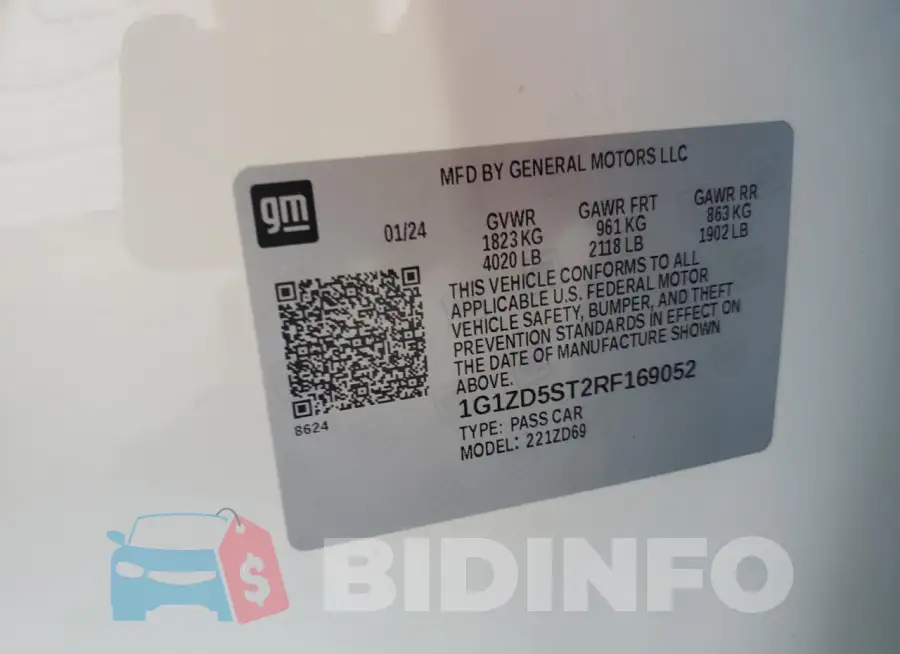 1G1ZD5ST2RF169052 Photo# 12