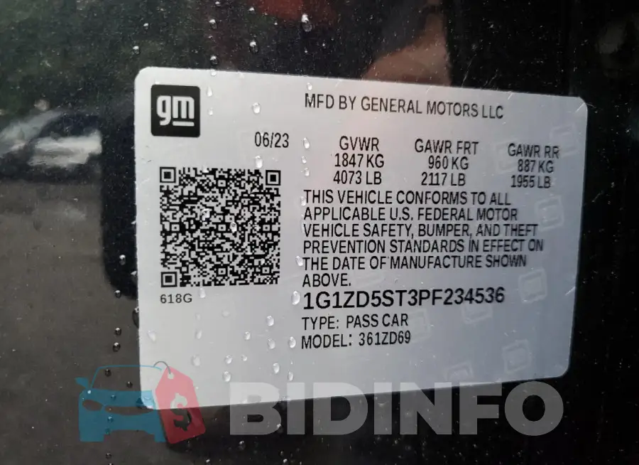 1G1ZD5ST3PF234536 Photo# 13