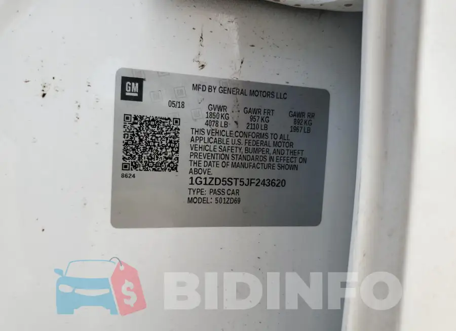1G1ZD5ST5JF243620 Photo# 12