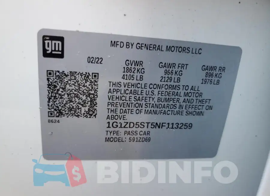 1G1ZD5ST5NF113259 Photo# 12
