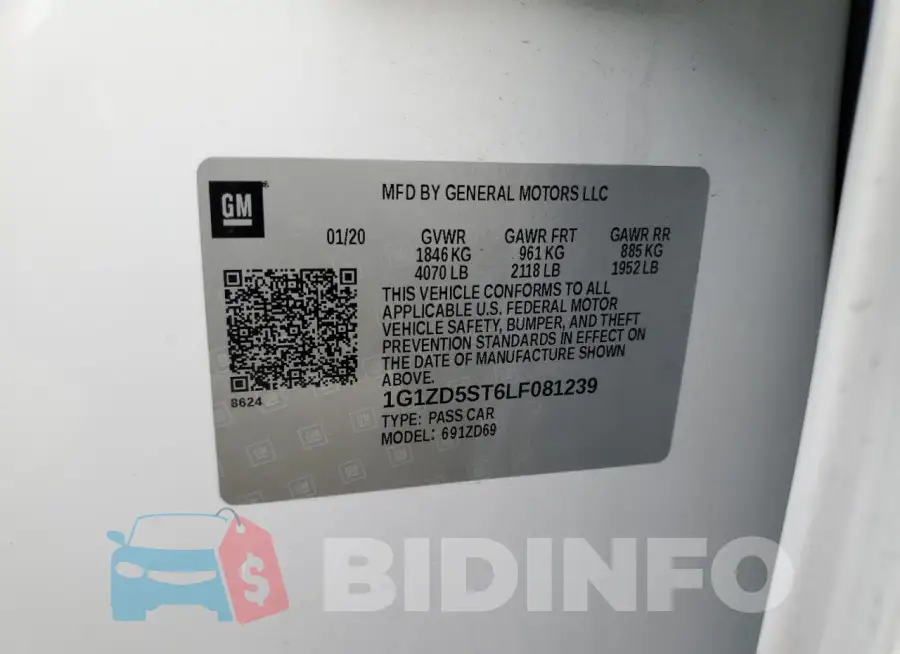 1G1ZD5ST6LF081239 Photo# 13
