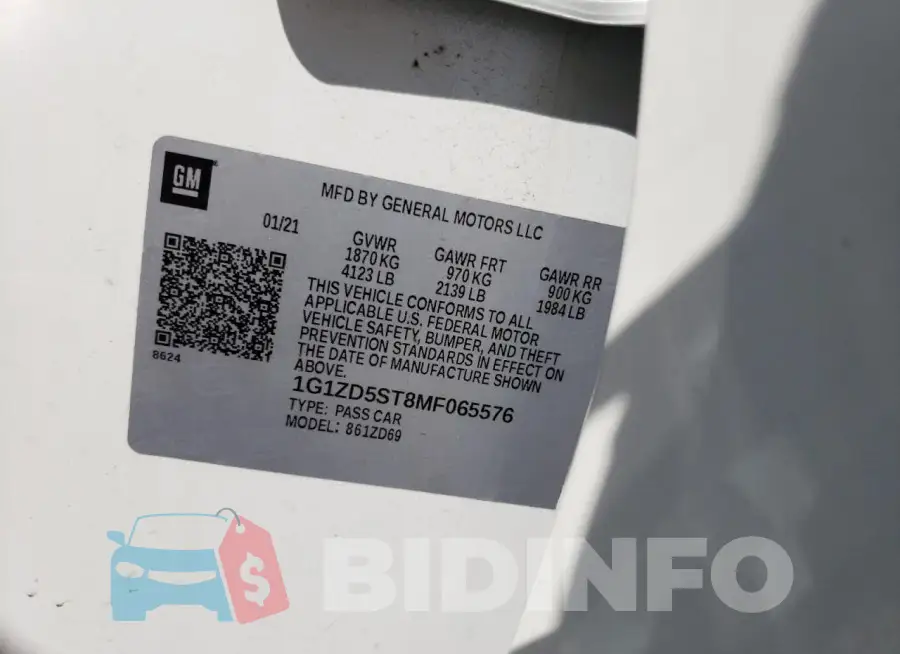 1G1ZD5ST8MF065576 Photo# 13