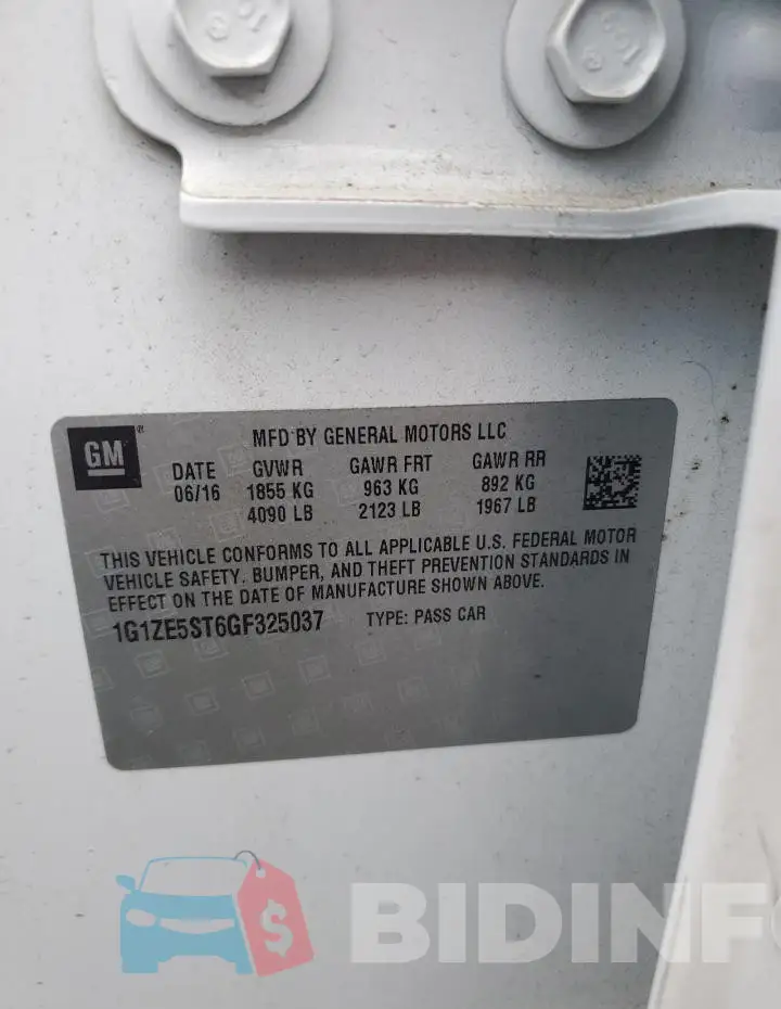 1G1ZE5ST6GF325037 Photo# 12