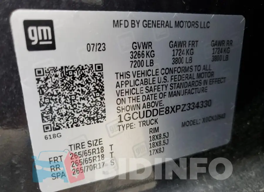 1GCUDDE8XPZ334330 Photo# 12