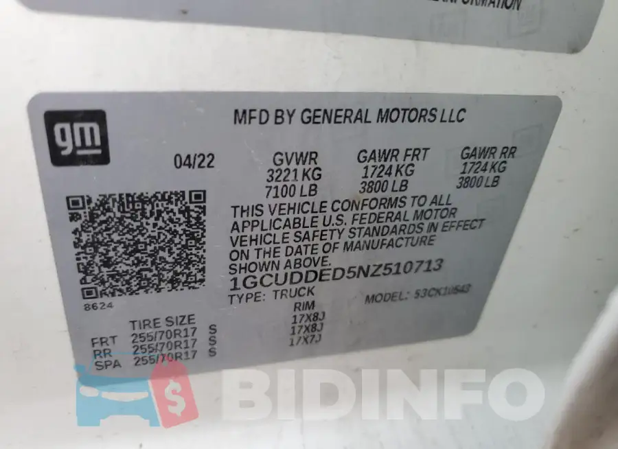 1GCUDDED5NZ510713 Photo# 12