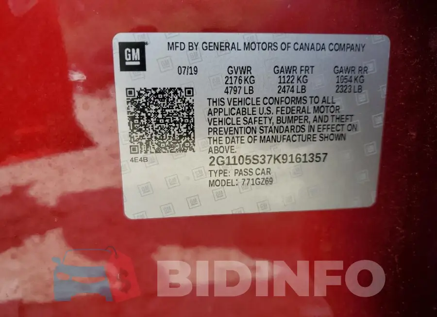 2G1105S37K9161357 Photo# 12