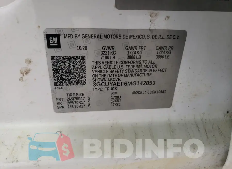 3GCUYAEF6MG142853 Photo# 12