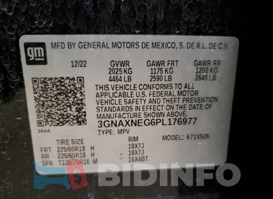 3GNAXNEG6PL176977 Photo# 13