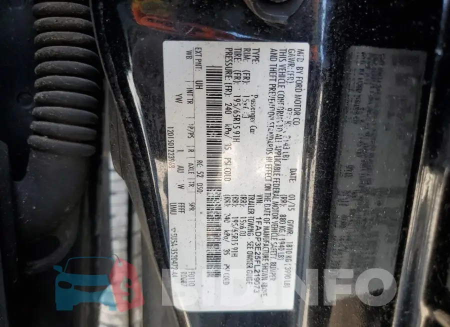 1FADP3E25FL219073 Photo# 12