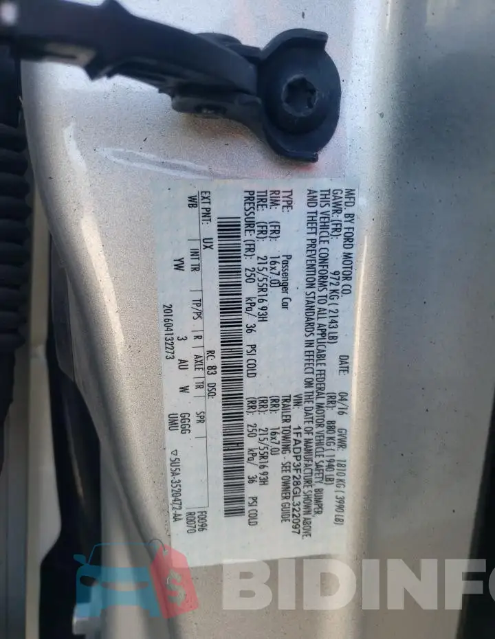 1FADP3F28GL322097 Photo# 12